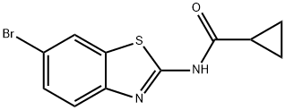 N-(6-bromo-1,3-benzothiazol-2-yl)cyclopropanecarboxamide Struktur