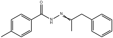 4-methyl-N-[(E)-1-phenylpropan-2-ylideneamino]benzamide Struktur