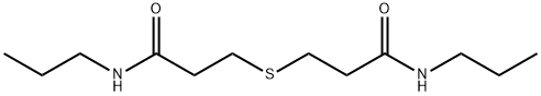 3-[3-oxo-3-(propylamino)propyl]sulfanyl-N-propylpropanamide Struktur