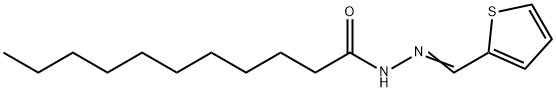 N-[(E)-thiophen-2-ylmethylideneamino]undecanamide Struktur