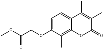 methyl 2-(3,4,8-trimethyl-2-oxochromen-7-yl)oxyacetate Struktur