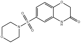 6-morpholin-4-ylsulfonyl-4H-1,4-benzoxazin-3-one Struktur