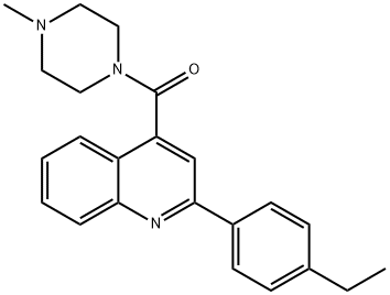 [2-(4-ethylphenyl)quinolin-4-yl]-(4-methylpiperazin-1-yl)methanone Struktur