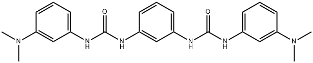 1-[3-(dimethylamino)phenyl]-3-[3-[[3-(dimethylamino)phenyl]carbamoylamino]phenyl]urea Struktur