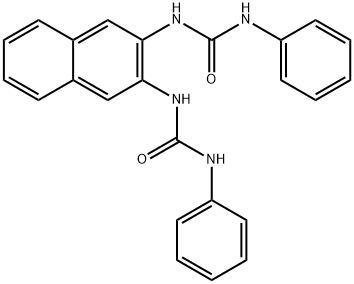 1-phenyl-3-[3-(phenylcarbamoylamino)naphthalen-2-yl]urea Struktur