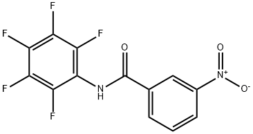 3-nitro-N-(2,3,4,5,6-pentafluorophenyl)benzamide Struktur