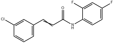 (E)-3-(3-chlorophenyl)-N-(2,4-difluorophenyl)prop-2-enamide Struktur