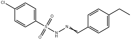 4-chloro-N-[(E)-(4-ethylphenyl)methylideneamino]benzenesulfonamide Struktur