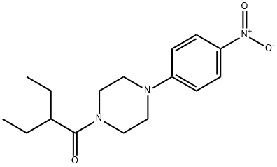 2-ethyl-1-[4-(4-nitrophenyl)piperazin-1-yl]butan-1-one Struktur