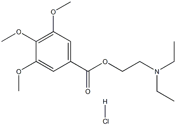 2-(diethylamino)ethyl 3,4,5-trimethoxybenzoate hydrochloride Struktur