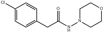 2-(4-chlorophenyl)-N-morpholin-4-ylacetamide Struktur