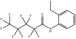 N-(2-ethylphenyl)-2,2,3,3,4,4,5,5,5-nonafluoropentanamide Struktur