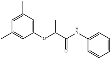 2-(3,5-dimethylphenoxy)-N-phenylpropanamide Struktur