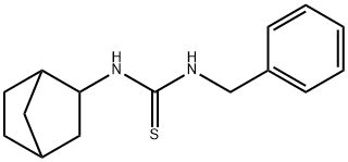 1-benzyl-3-(3-bicyclo[2.2.1]heptanyl)thiourea Struktur