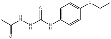 1-acetamido-3-(4-ethoxyphenyl)thiourea Struktur