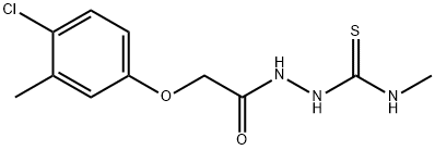 1-[[2-(4-chloro-3-methylphenoxy)acetyl]amino]-3-methylthiourea Struktur