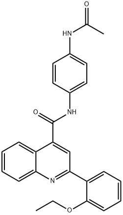 N-(4-acetamidophenyl)-2-(2-ethoxyphenyl)quinoline-4-carboxamide Struktur