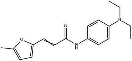 (E)-N-[4-(diethylamino)phenyl]-3-(5-methylfuran-2-yl)prop-2-enamide Struktur