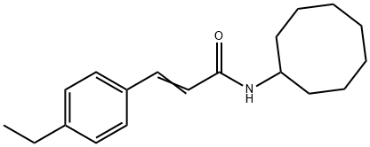 (Z)-N-cyclooctyl-3-(4-ethylphenyl)prop-2-enamide Struktur