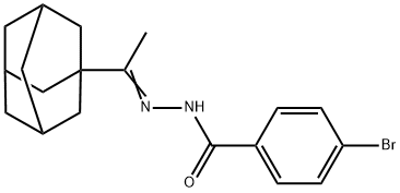 N-[(Z)-1-(1-adamantyl)ethylideneamino]-4-bromobenzamide Struktur