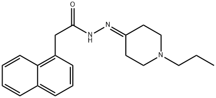 2-naphthalen-1-yl-N-[(1-propylpiperidin-4-ylidene)amino]acetamide Struktur