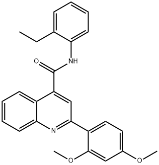 2-(2,4-dimethoxyphenyl)-N-(2-ethylphenyl)quinoline-4-carboxamide Struktur