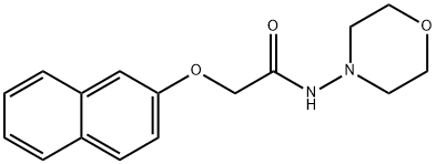 N-morpholin-4-yl-2-naphthalen-2-yloxyacetamide Struktur