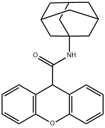 N-(1-adamantyl)-9H-xanthene-9-carboxamide Struktur