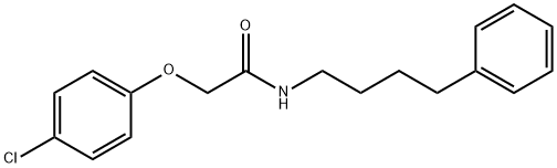 2-(4-chlorophenoxy)-N-(4-phenylbutyl)acetamide Struktur