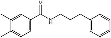 3,4-dimethyl-N-(3-phenylpropyl)benzamide Struktur