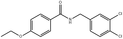 N-[(3,4-dichlorophenyl)methyl]-4-ethoxybenzamide Struktur