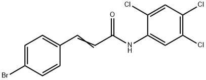 (E)-3-(4-bromophenyl)-N-(2,4,5-trichlorophenyl)prop-2-enamide Struktur