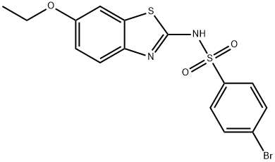 4-bromo-N-(6-ethoxy-1,3-benzothiazol-2-yl)benzenesulfonamide Struktur