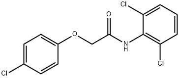 2-(4-chlorophenoxy)-N-(2,6-dichlorophenyl)acetamide Struktur