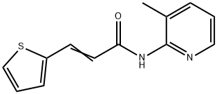 (E)-N-(3-methylpyridin-2-yl)-3-thiophen-2-ylprop-2-enamide Struktur