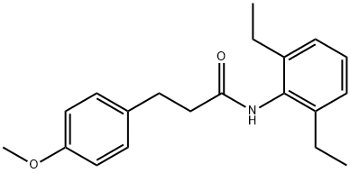 N-(2,6-diethylphenyl)-3-(4-methoxyphenyl)propanamide Struktur