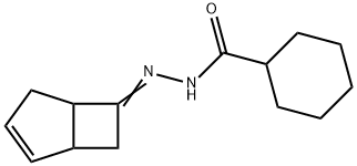 N-[(Z)-7-bicyclo[3.2.0]hept-3-enylideneamino]cyclohexanecarboxamide Struktur