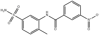 N-(2-methyl-5-sulfamoylphenyl)-3-nitrobenzamide Struktur