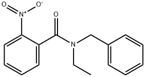 N-benzyl-N-ethyl-2-nitrobenzamide Struktur