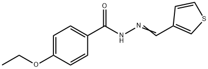 4-ethoxy-N-[(E)-thiophen-3-ylmethylideneamino]benzamide Struktur