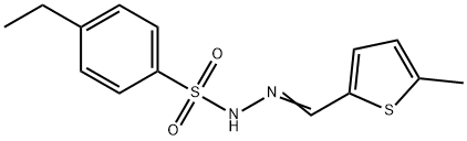 4-ethyl-N-[(Z)-(5-methylthiophen-2-yl)methylideneamino]benzenesulfonamide Struktur