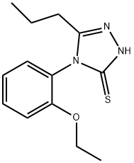 4-(2-ethoxyphenyl)-3-propyl-1H-1,2,4-triazole-5-thione Struktur