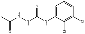 1-acetamido-3-(2,3-dichlorophenyl)thiourea Struktur