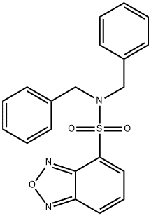 N,N-dibenzyl-2,1,3-benzoxadiazole-4-sulfonamide Struktur