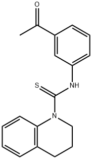 N-(3-acetylphenyl)-3,4-dihydro-2H-quinoline-1-carbothioamide Struktur