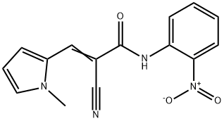 (E)-2-cyano-3-(1-methylpyrrol-2-yl)-N-(2-nitrophenyl)prop-2-enamide Struktur