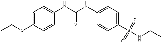 1-(4-ethoxyphenyl)-3-[4-(ethylsulfamoyl)phenyl]thiourea Struktur