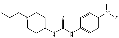 1-(4-nitrophenyl)-3-(1-propylpiperidin-4-yl)urea Struktur