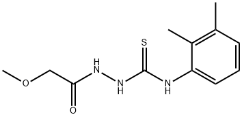 1-(2,3-dimethylphenyl)-3-[(2-methoxyacetyl)amino]thiourea Struktur