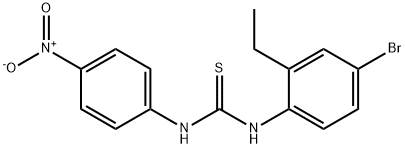 1-(4-bromo-2-ethylphenyl)-3-(4-nitrophenyl)thiourea Struktur